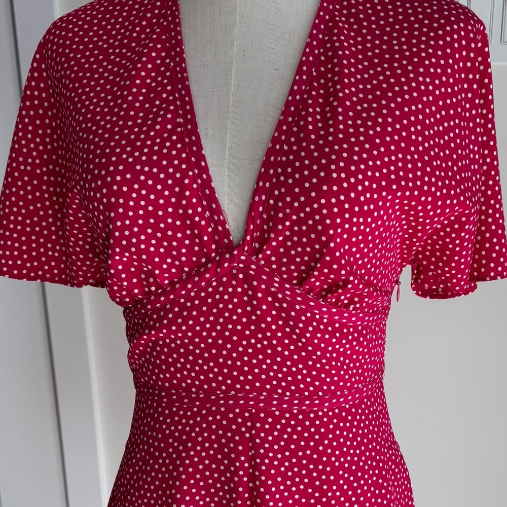 Zara Red and White Polka Dot Dress - Picture 3 of 14